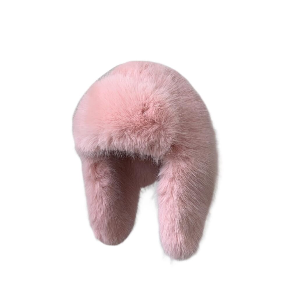 7585 Faux Fur Hat Winter Hats Ushanka Trapper Hat with Earflaps Russian Hat